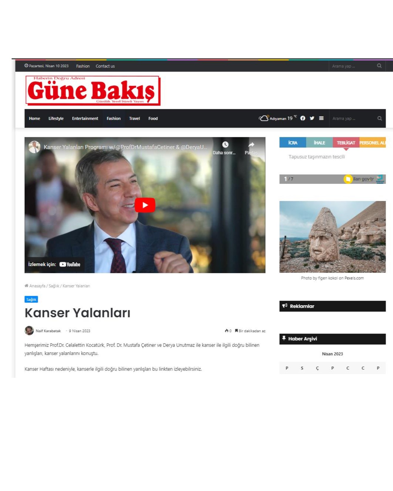 Güne Bakış- Kanser Yalanları